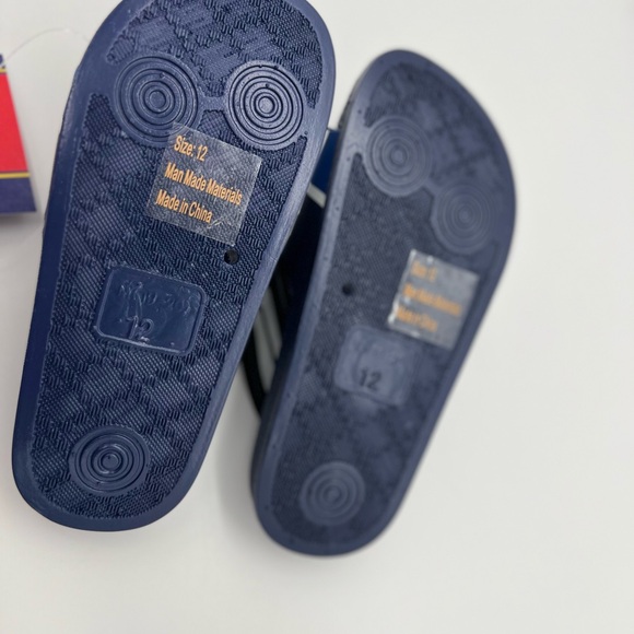 Beverly Hills Boys Slides Non-Slip  (Toddler-Big Kid), Navy Blue size 12 - Picture 6 of 6